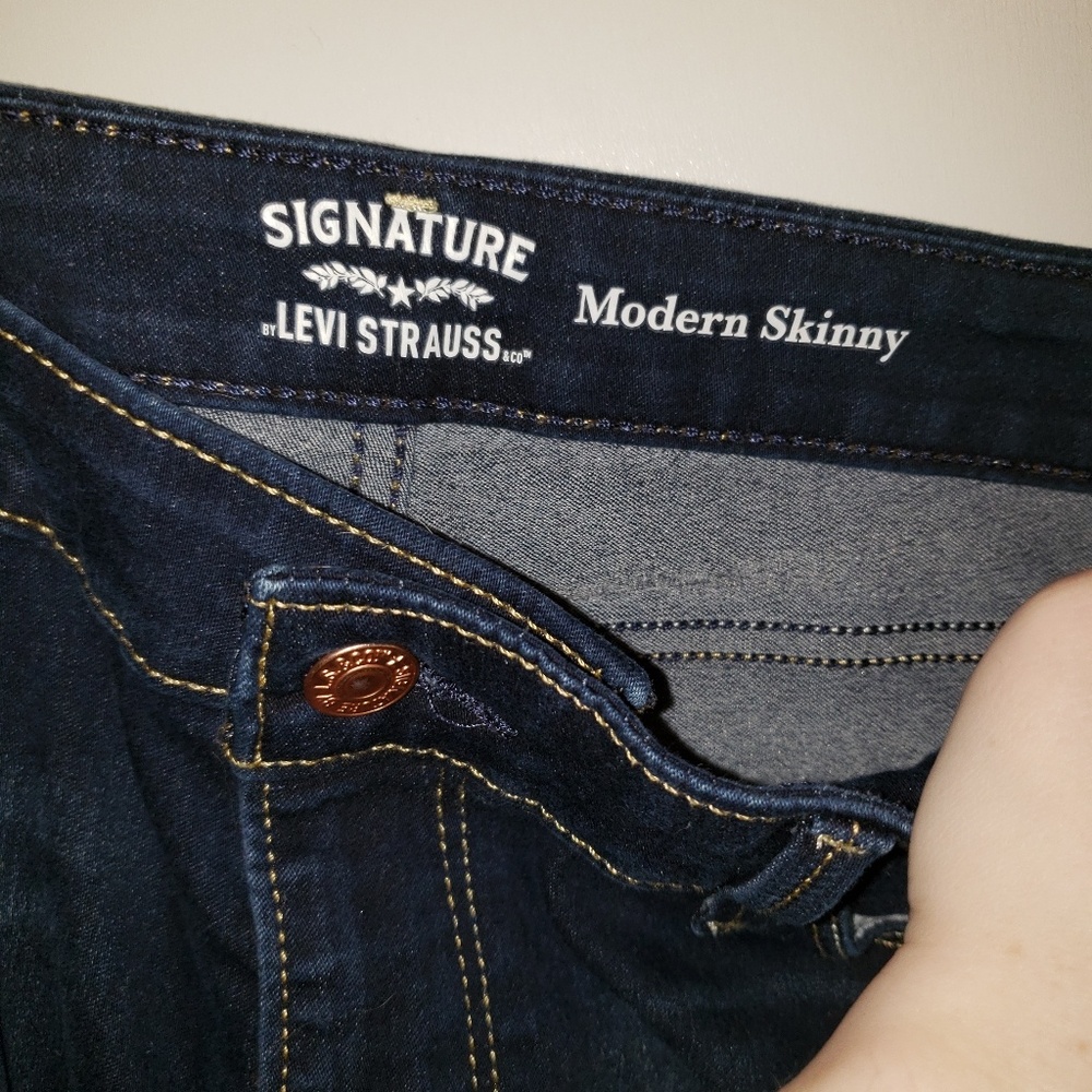 Skinny jeans 32/30 women Levi Signature pants - Picture 3 of 5